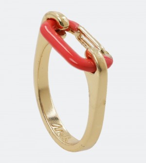 Dámské Šperky Anekke Gold Carabiner Ring | 849-UCZJLE