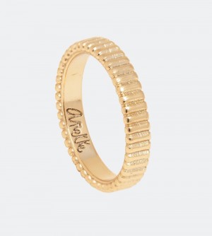 Dámské Šperky Anekke Textured Gold Ring | 892-ADIVZO