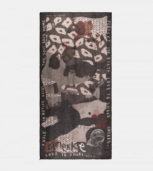 Dámské Šátek Anekke Amazonia Black Printed Scarf | 614-SPWHVJ